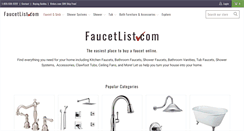 Desktop Screenshot of faucetlist.com
